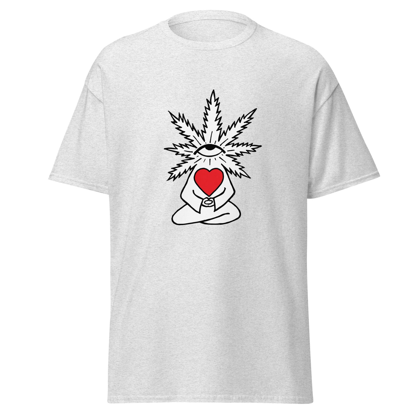 Plant with Red Heart and Eye | Unisex Classic T-Shirt