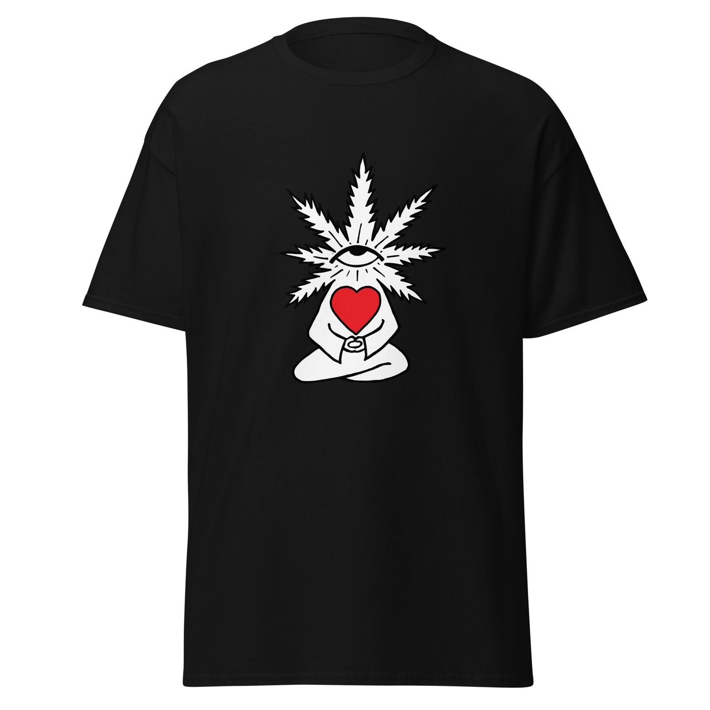 Plant with Red Heart and Eye | Unisex Classic T-Shirt
