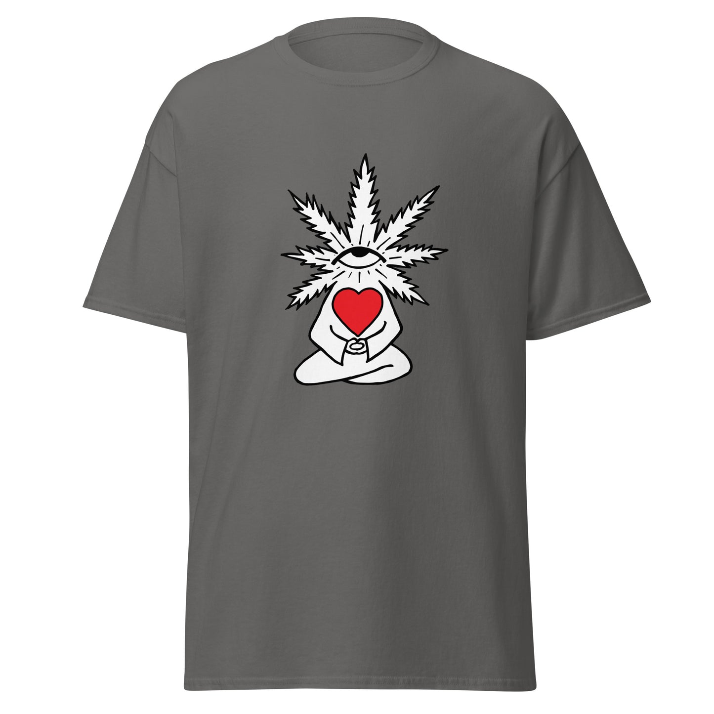 Plant with Red Heart and Eye | Unisex Classic T-Shirt