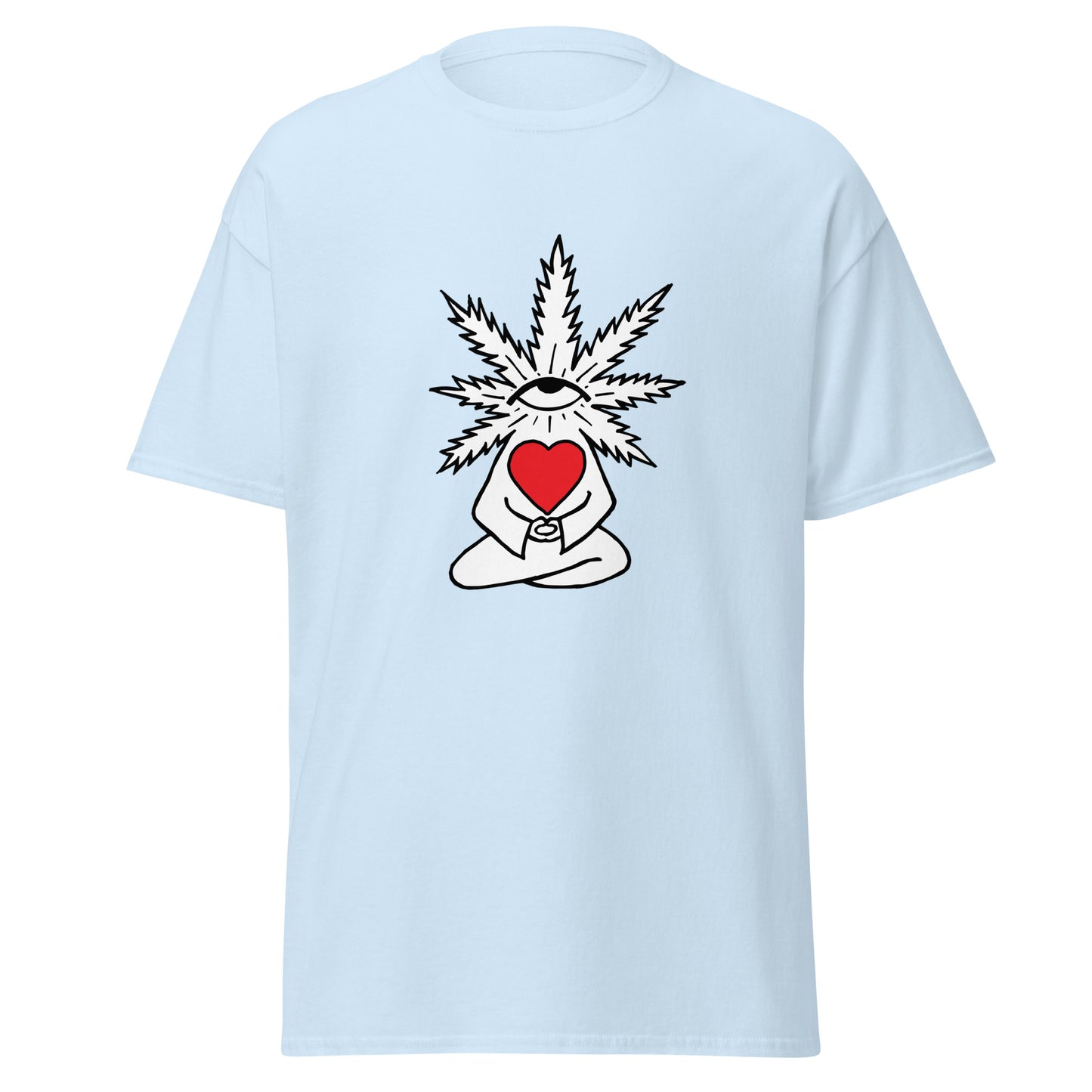 Plant with Red Heart and Eye | Unisex Classic T-Shirt