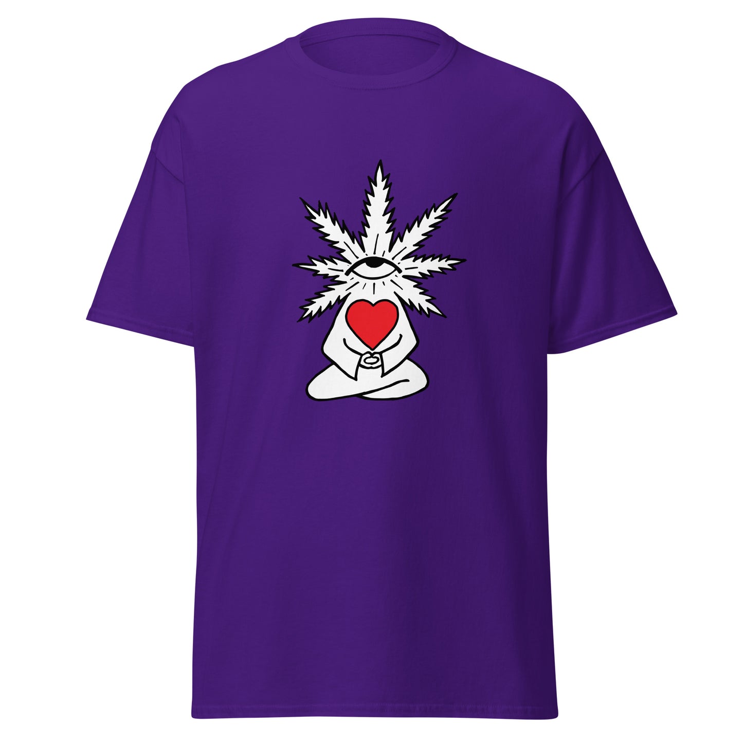 Plant with Red Heart and Eye | Unisex Classic T-Shirt