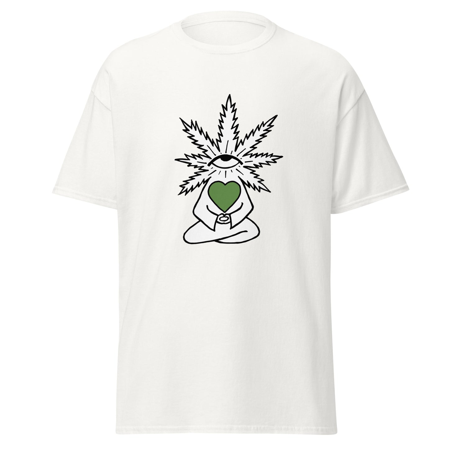 Plant with Green Heart and Eye | Unisex Classic T-Shirt