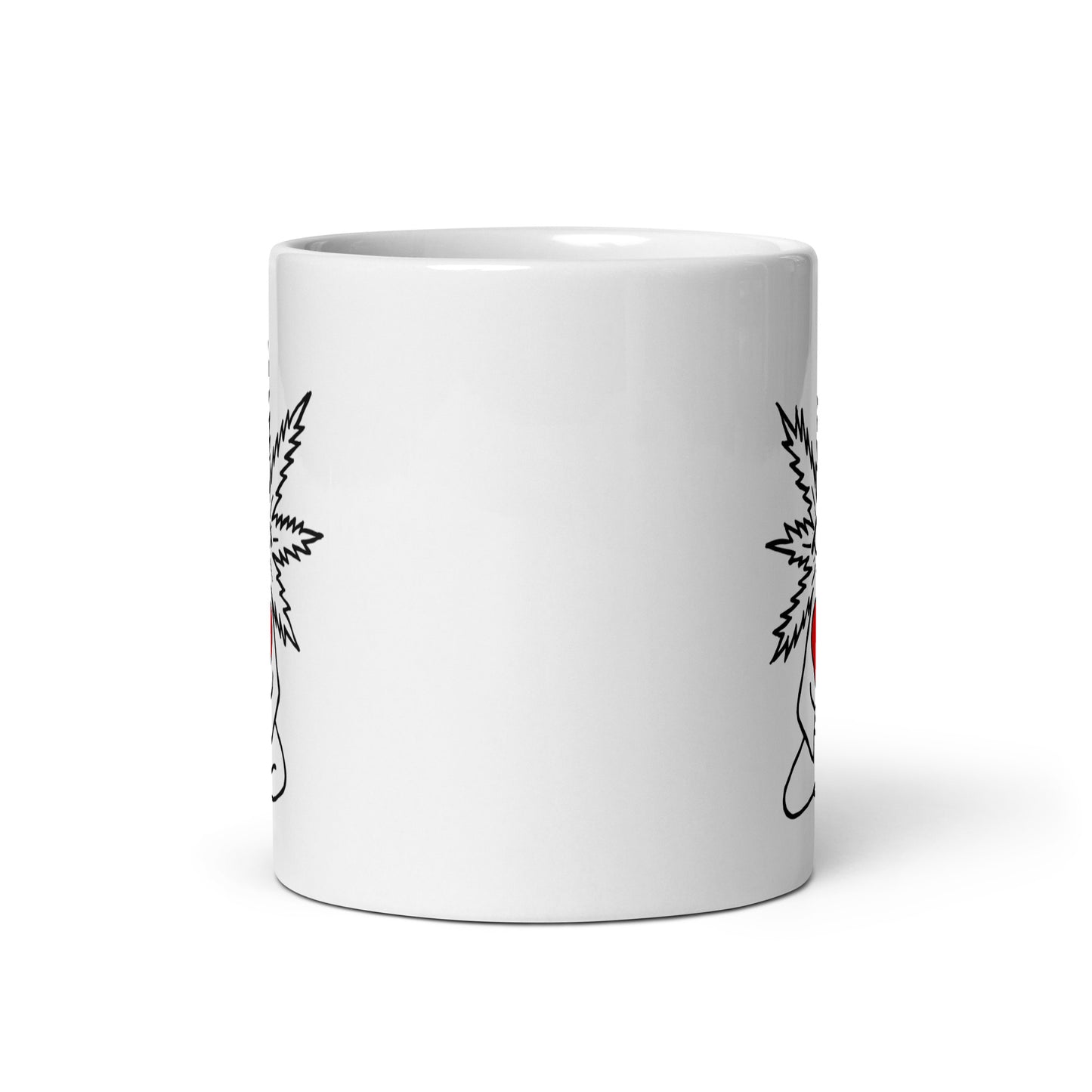 Plant with Red Heart and Eye | Coffee Mug