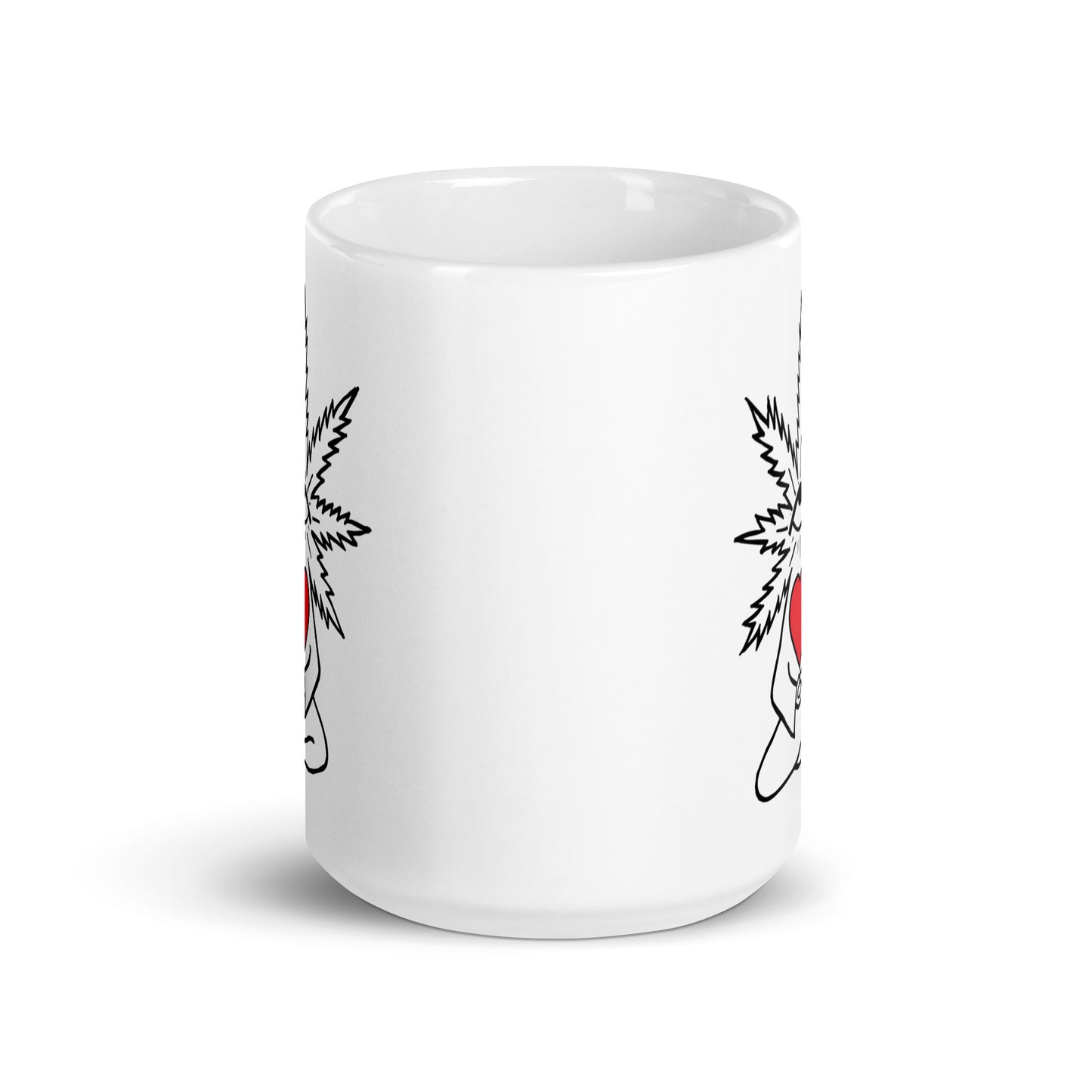 Plant with Red Heart and Eye | Coffee Mug
