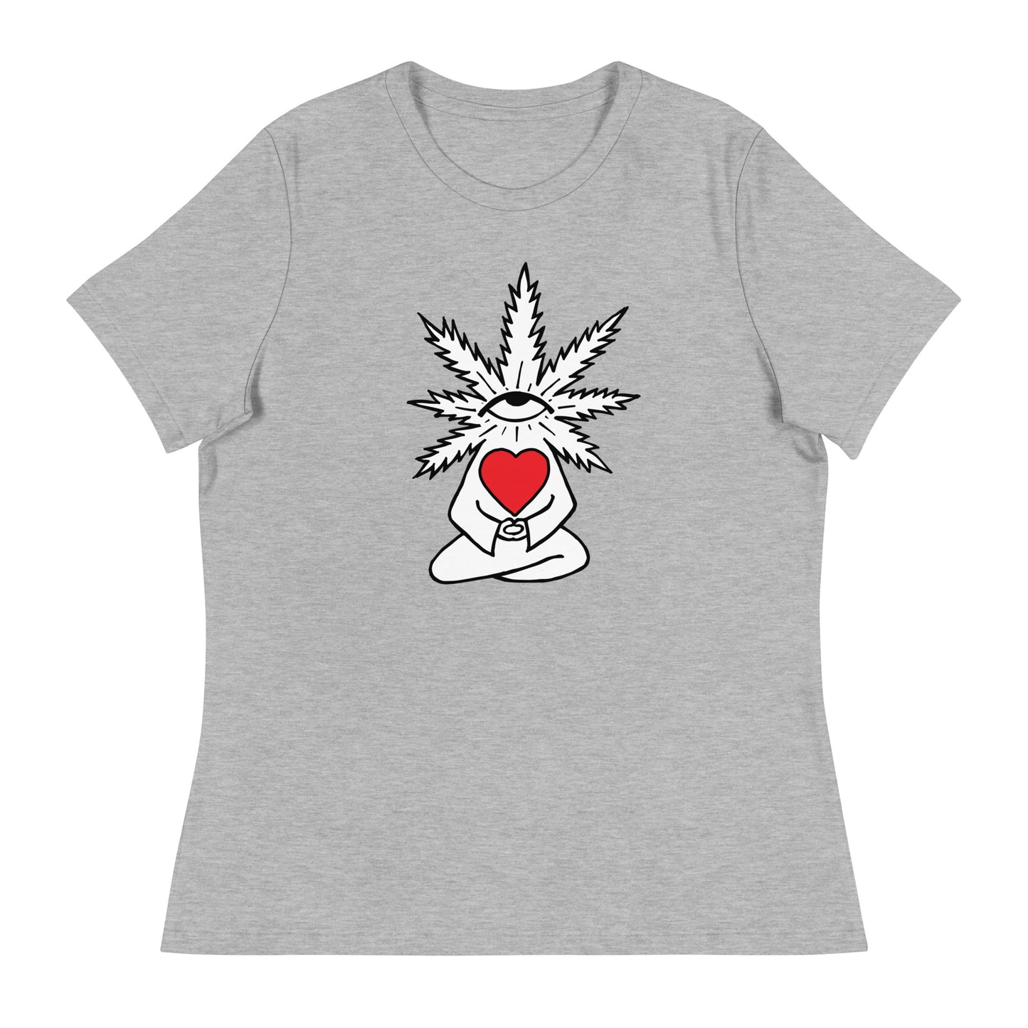 Plant with Red Heart and Eye | Women's T-Shirt