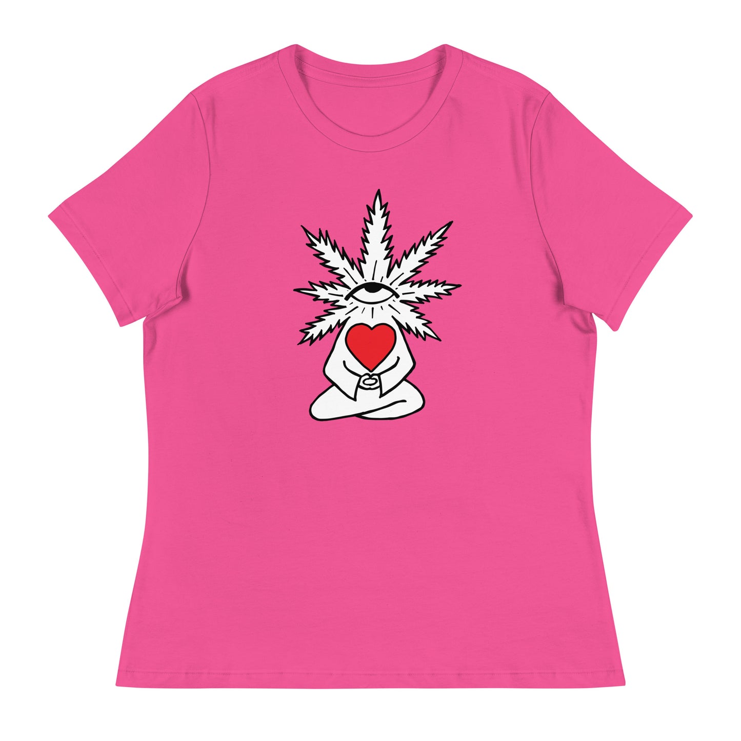 Plant with Red Heart and Eye | Women's T-Shirt