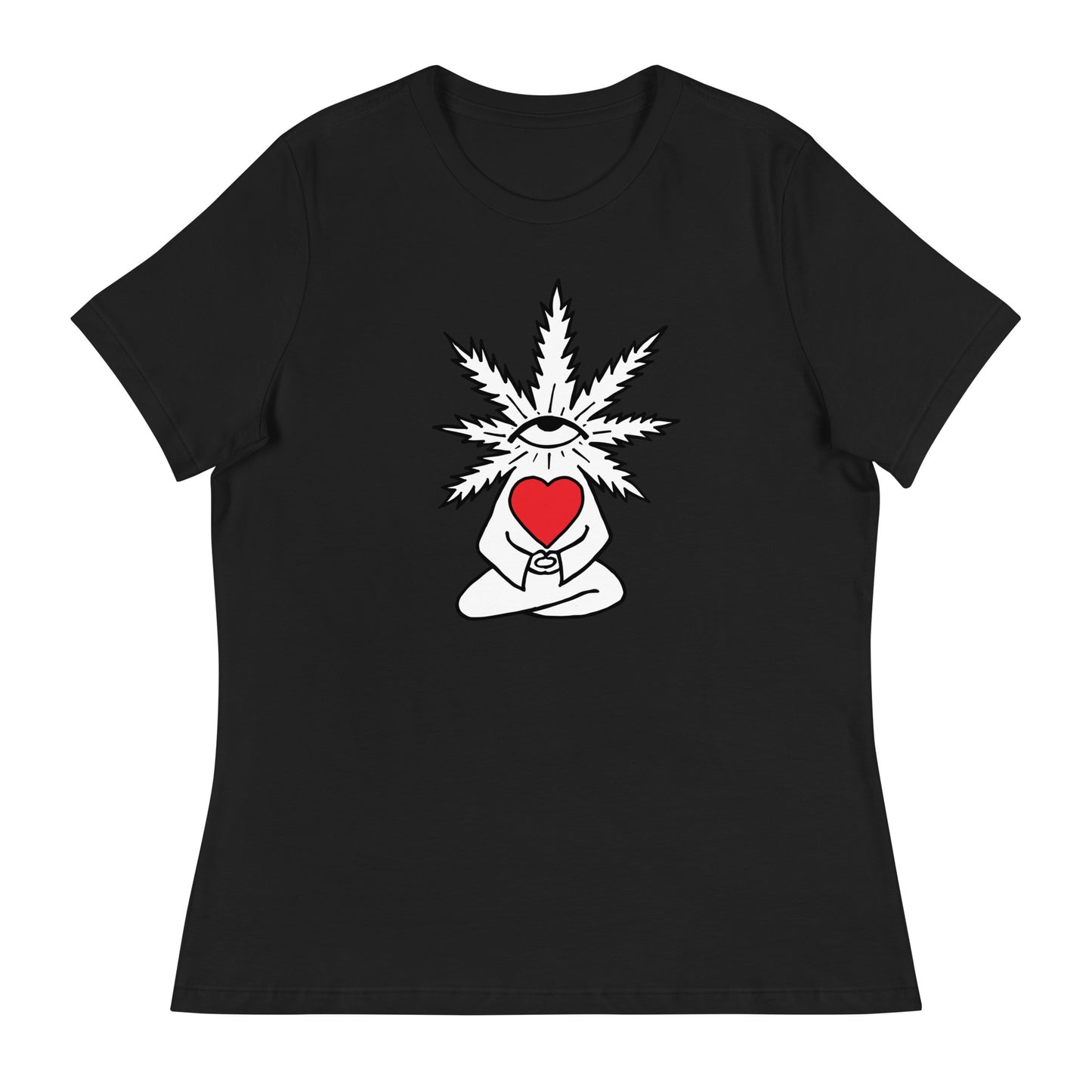 Plant with Red Heart and Eye | Women's T-Shirt