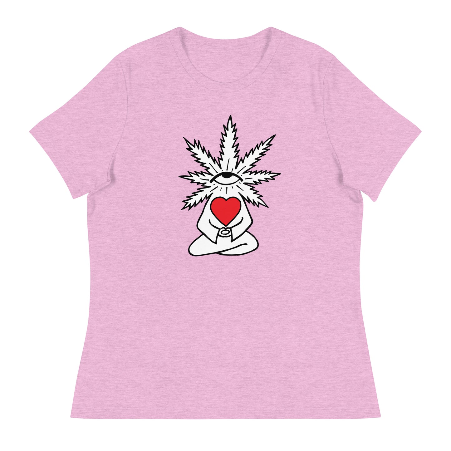 Plant with Red Heart and Eye | Women's T-Shirt