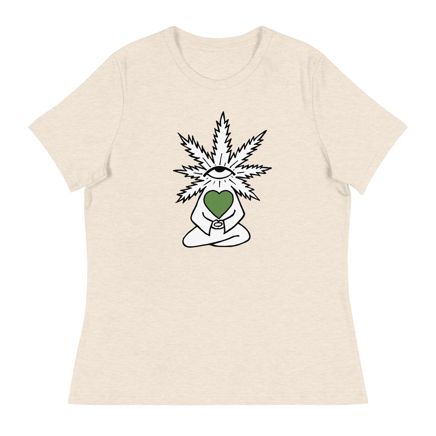 Plant with Green Heart and Eye | Women's T-Shirt