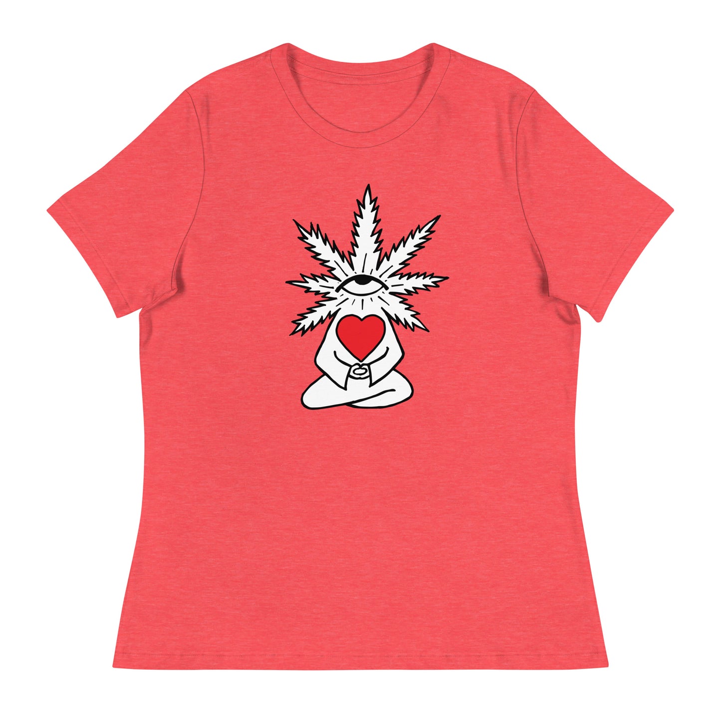 Plant with Red Heart and Eye | Women's T-Shirt