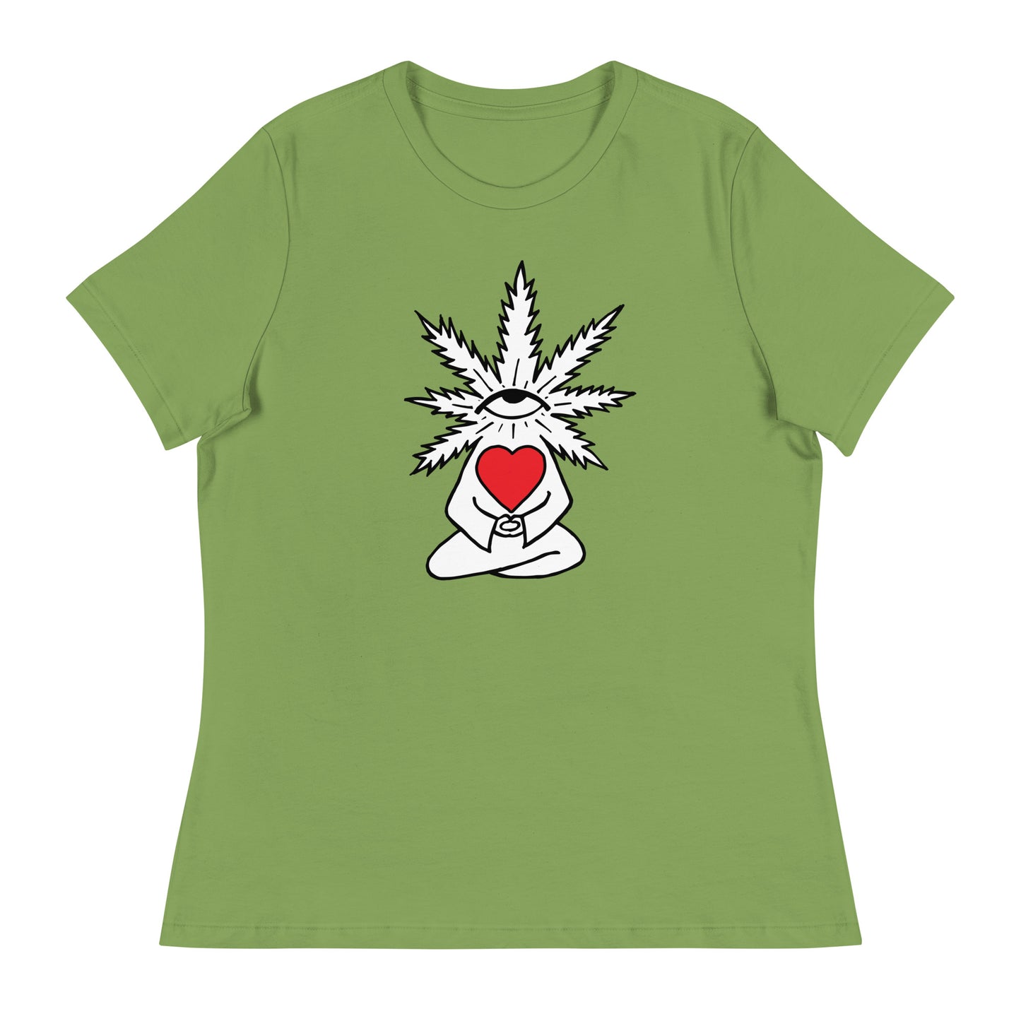 Plant with Red Heart and Eye | Women's T-Shirt