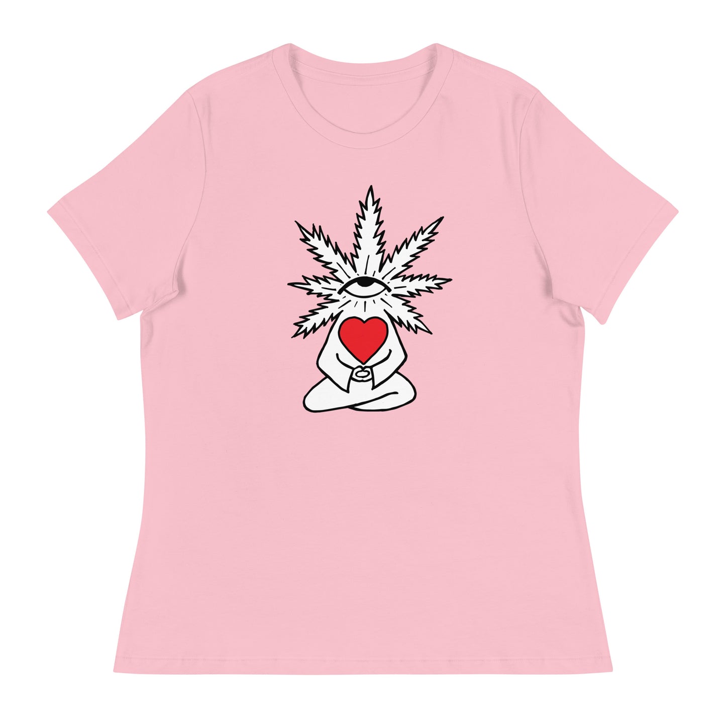 Plant with Red Heart and Eye | Women's T-Shirt