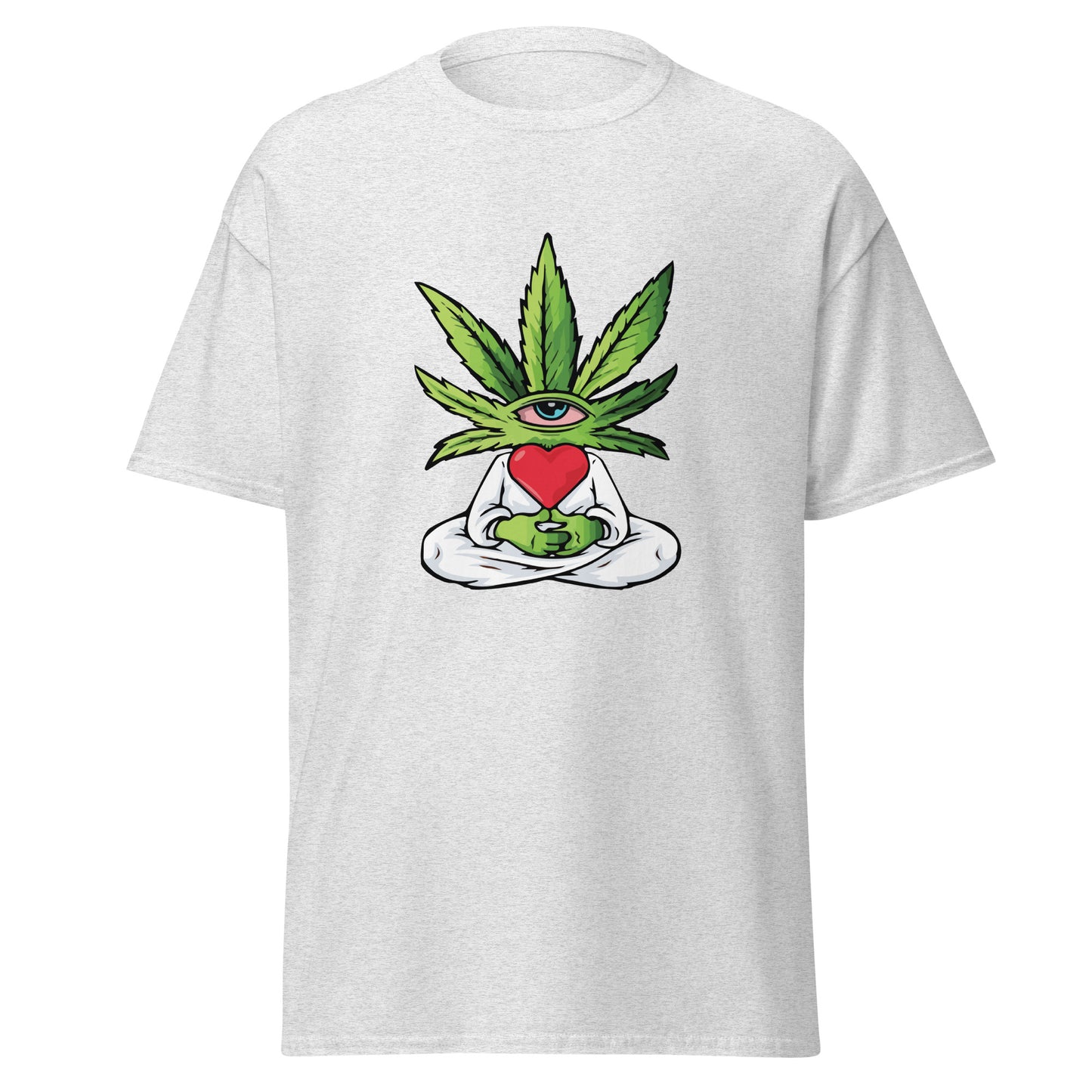 Cartoon Plant with Heart (White Robe) | Unisex Classic T-Shirt