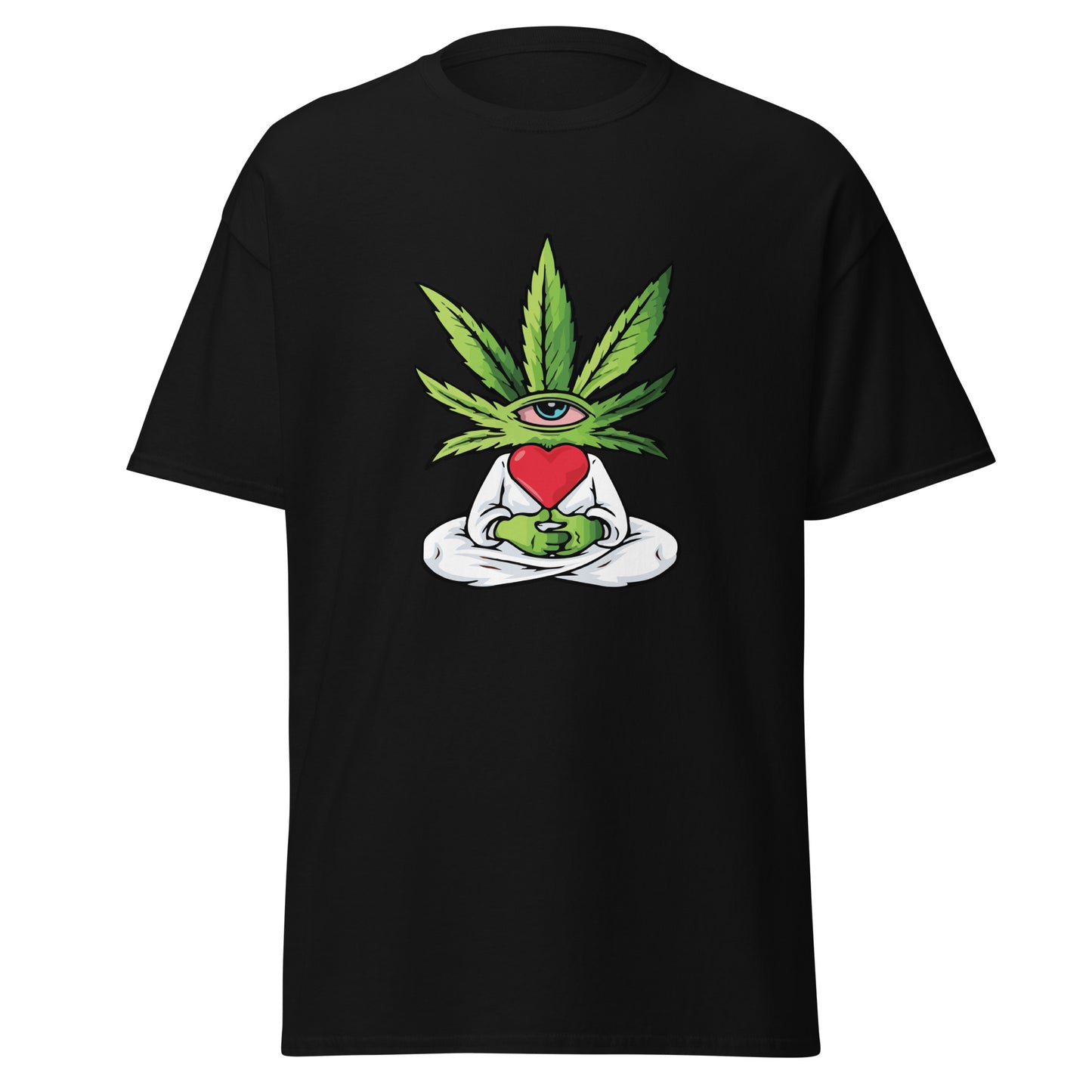 Cartoon Plant with Heart (White Robe) | Unisex Classic T-Shirt