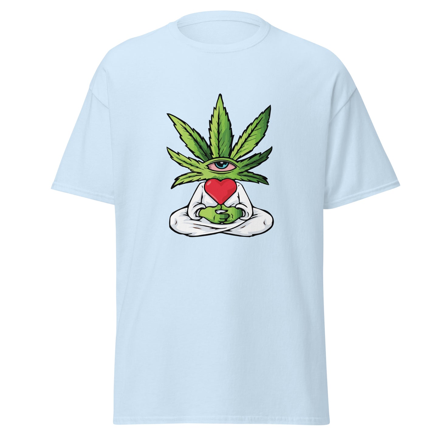 Cartoon Plant with Heart (White Robe) | Unisex Classic T-Shirt