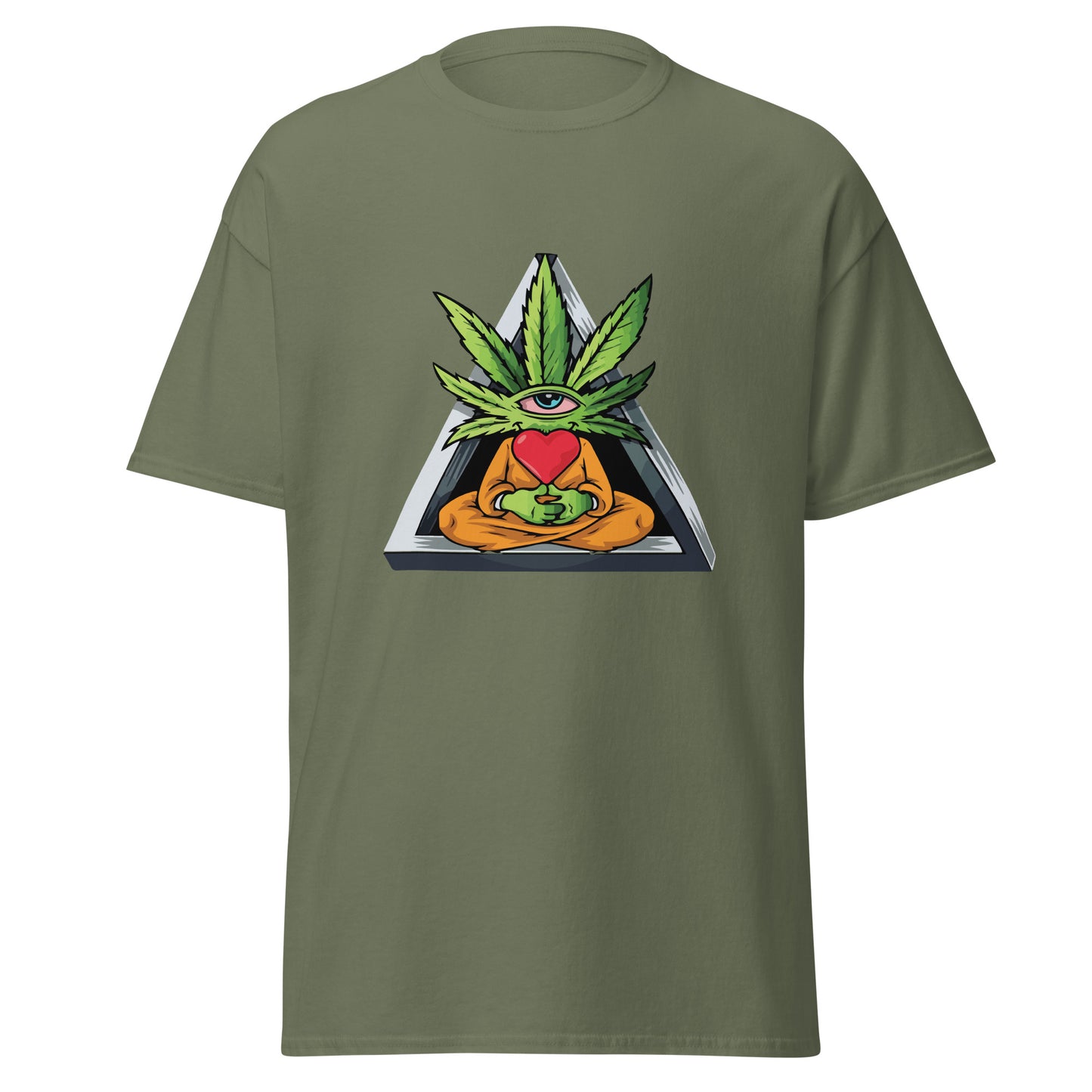 Cartoon Plant with Heart (Orange Robe) | Unisex Classic T-Shirt