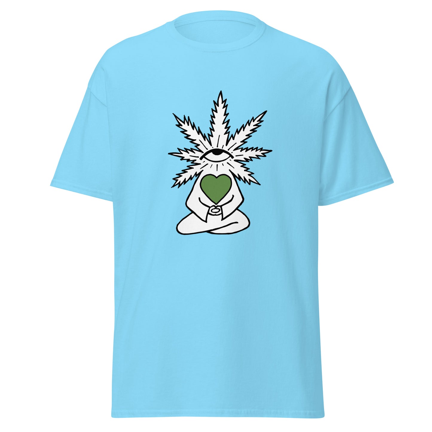 Plant with Green Heart and Eye | Unisex Classic T-Shirt