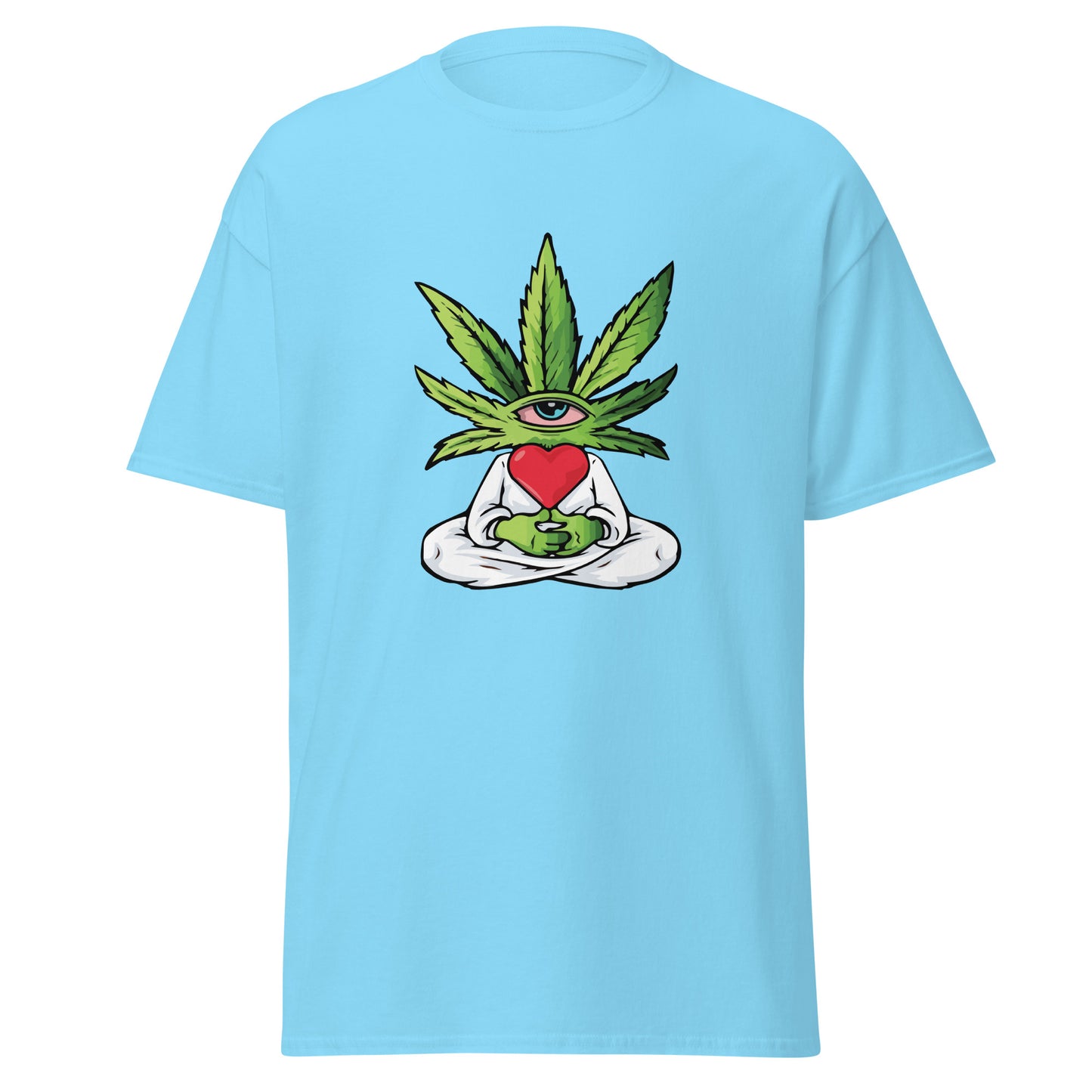 Cartoon Plant with Heart (White Robe) | Unisex Classic T-Shirt