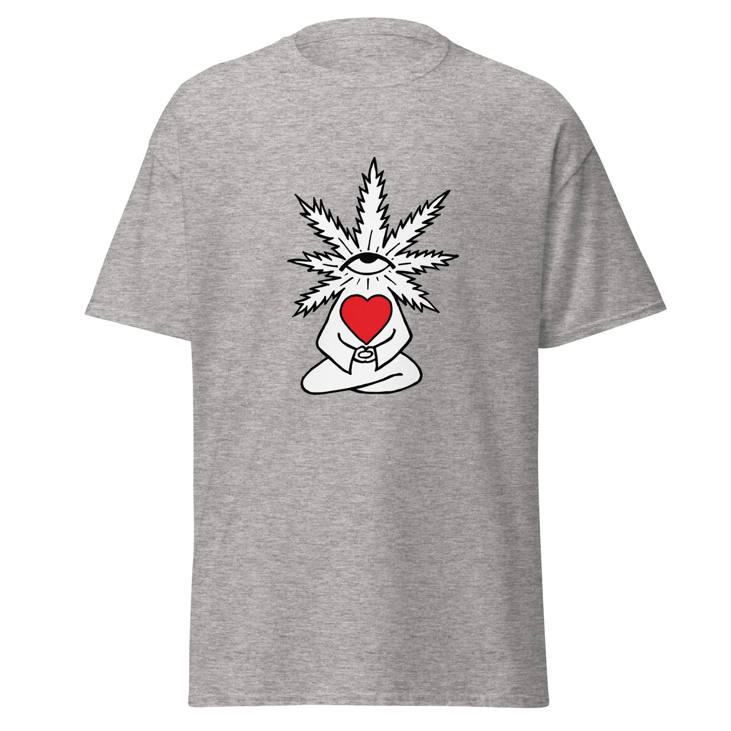 Plant with Red Heart and Eye | Unisex Classic T-Shirt