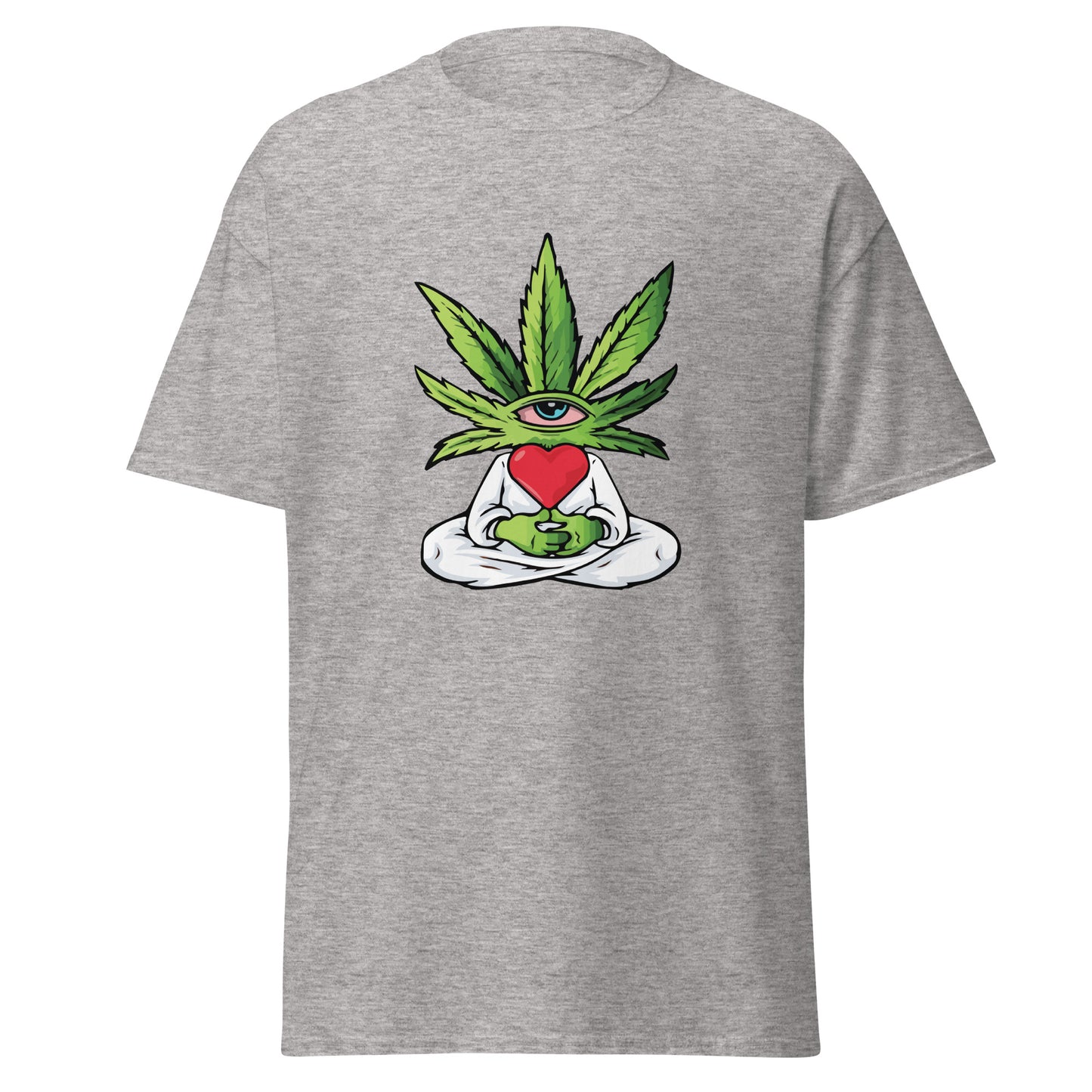 Cartoon Plant with Heart (White Robe) | Unisex Classic T-Shirt