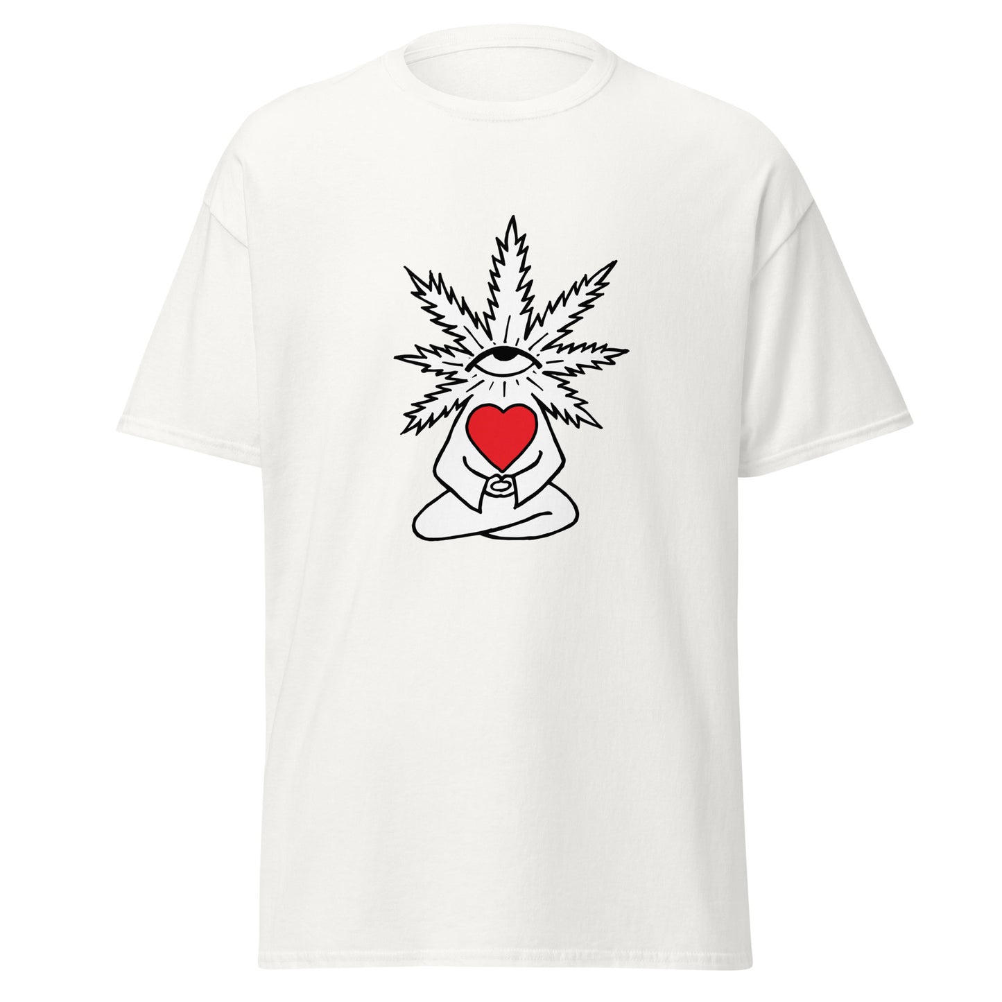 Plant with Red Heart and Eye | Unisex Classic T-Shirt