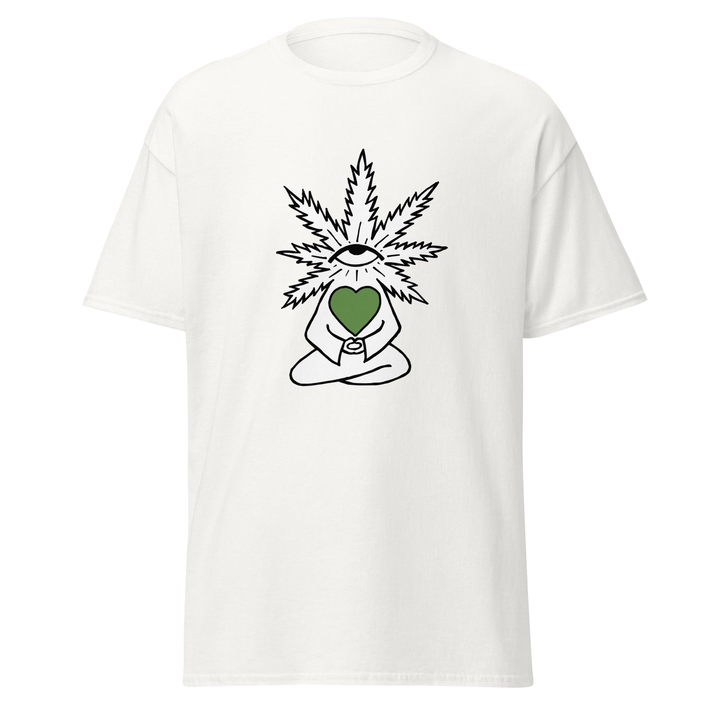 Plant with Green Heart and Eye | Unisex Classic T-Shirt