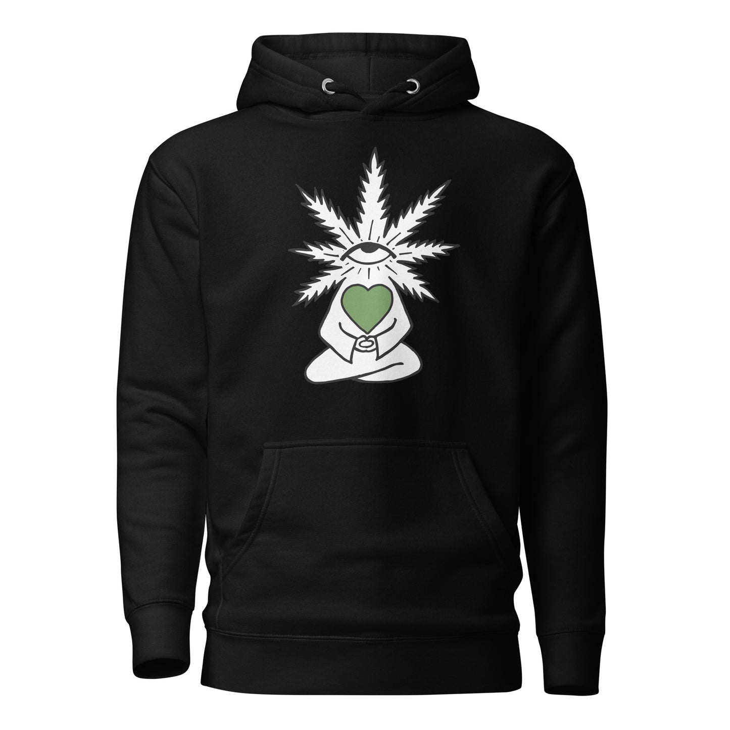 Plant with Green Heart and Eye | Unisex Hoodie