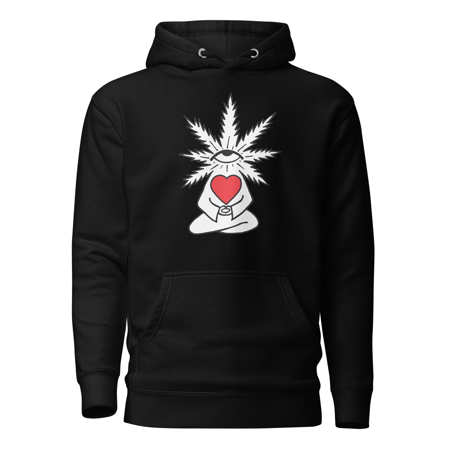 Plant with Red Heart and Eye | Unisex Hoodie