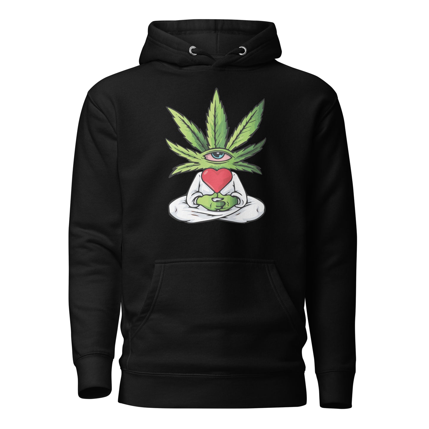 Cartoon Plant with Heart (White Robe) | Unisex Hoodie