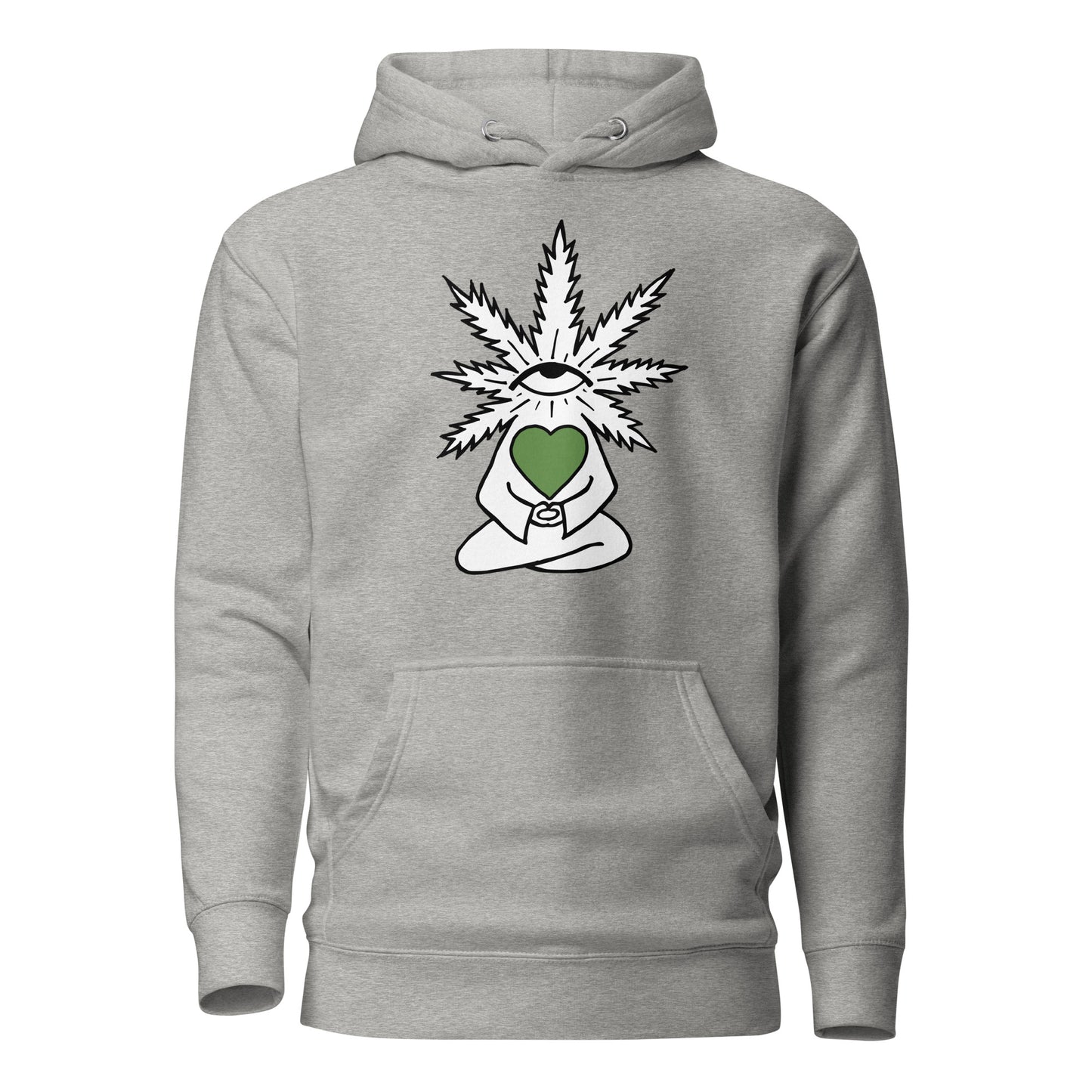 Plant with Green Heart and Eye | Unisex Hoodie