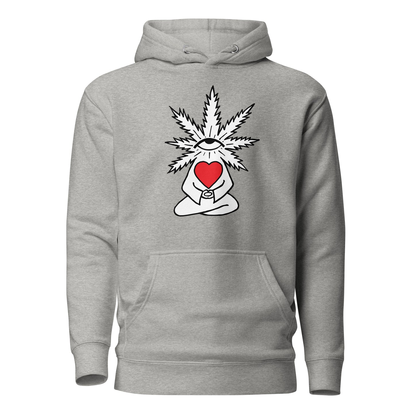 Plant with Red Heart and Eye | Unisex Hoodie