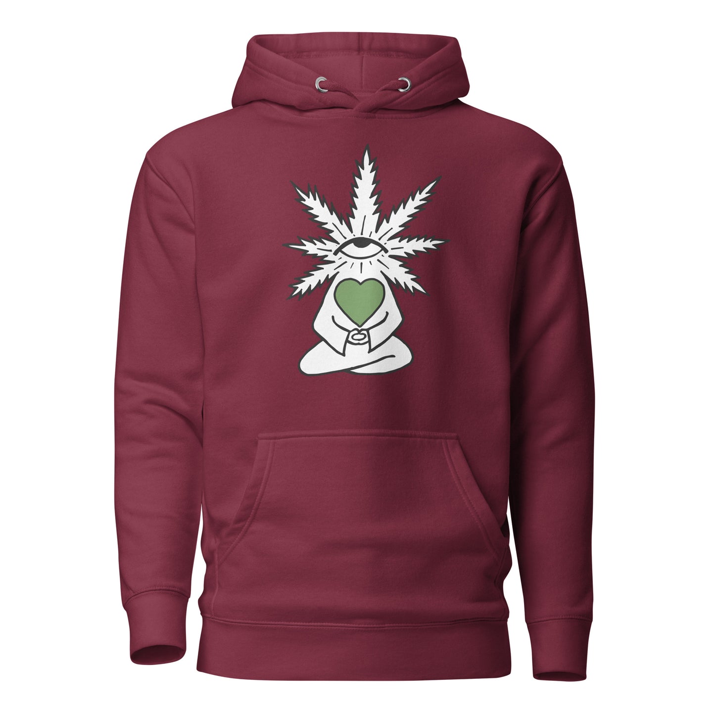 Plant with Green Heart and Eye | Unisex Hoodie