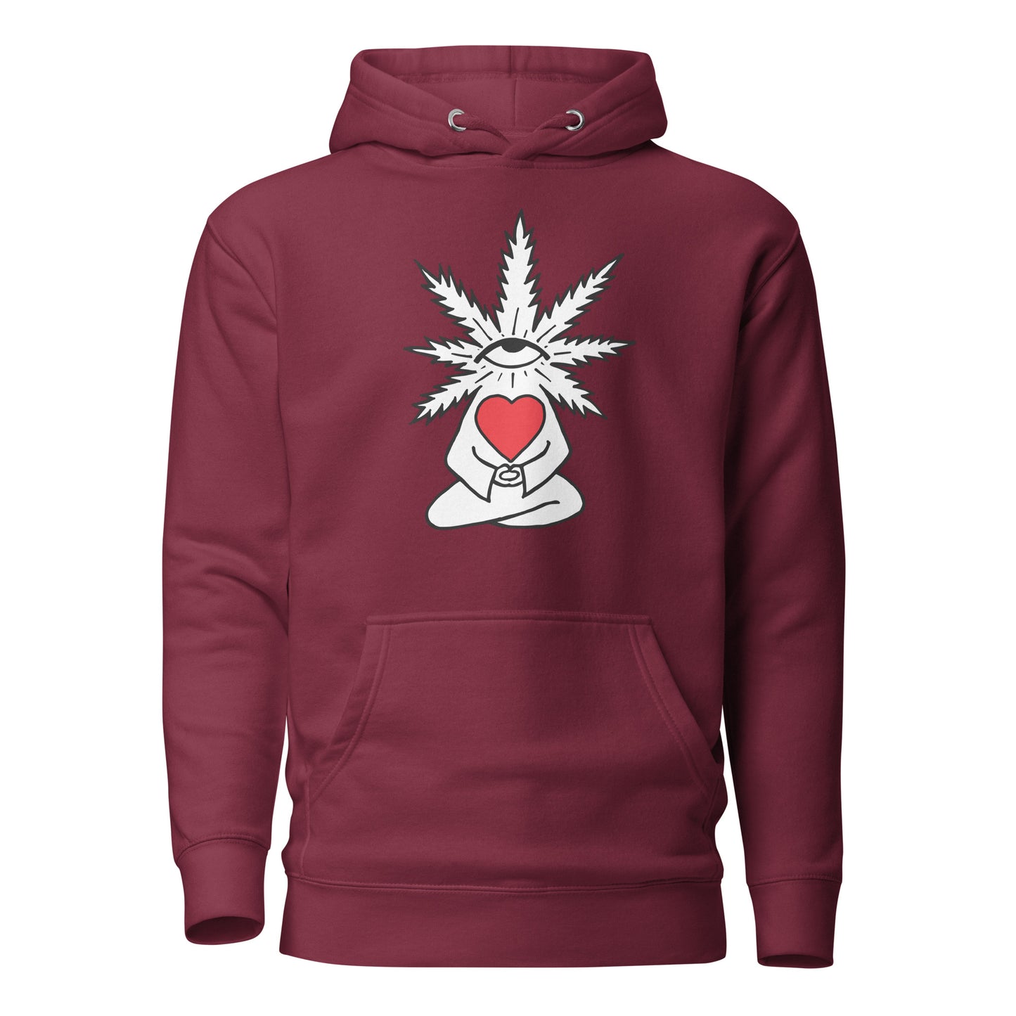 Plant with Red Heart and Eye | Unisex Hoodie