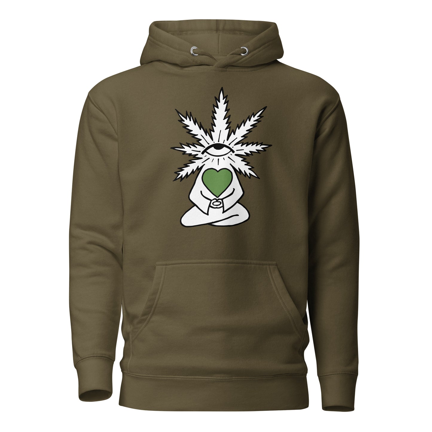 Plant with Green Heart and Eye | Unisex Hoodie