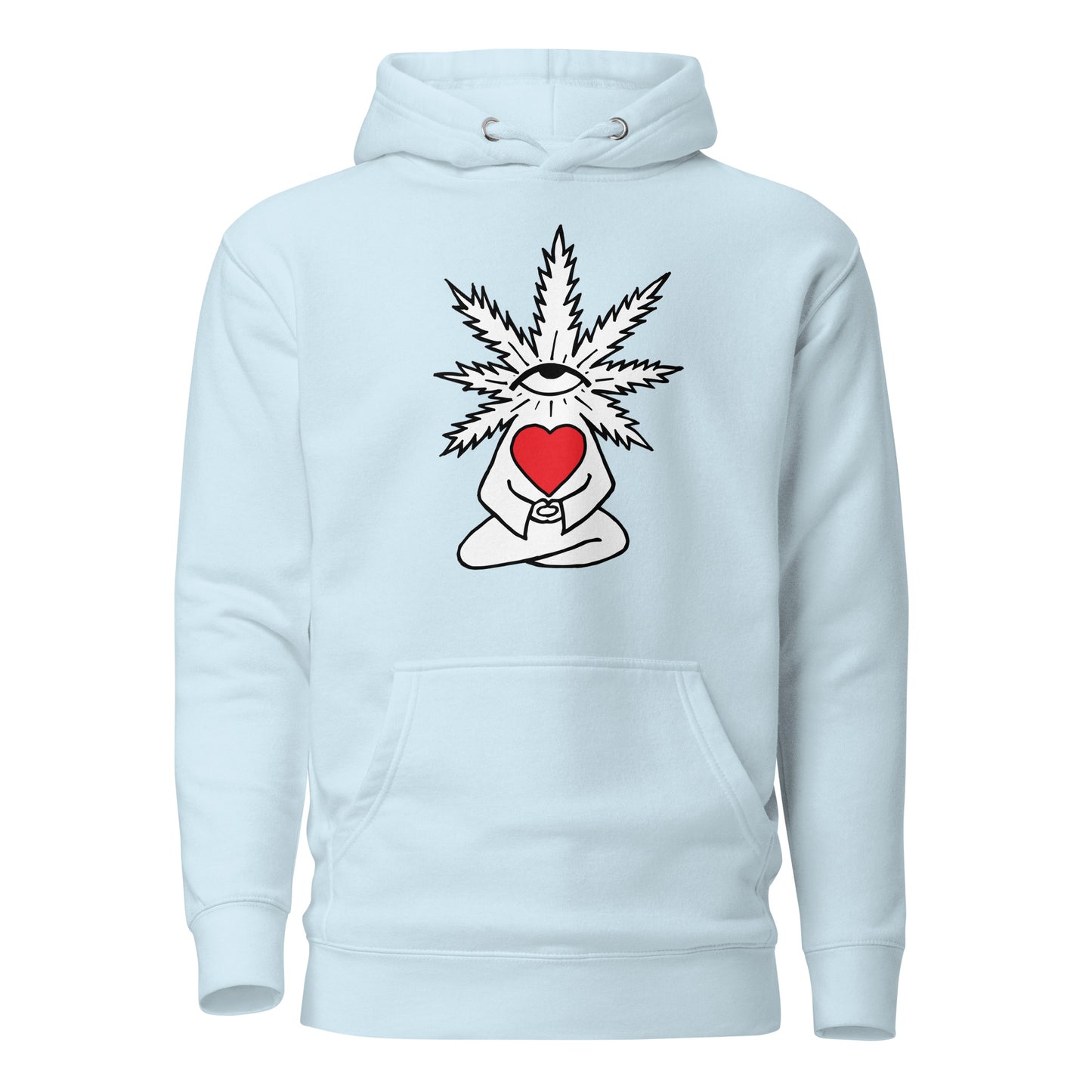 Plant with Red Heart and Eye | Unisex Hoodie