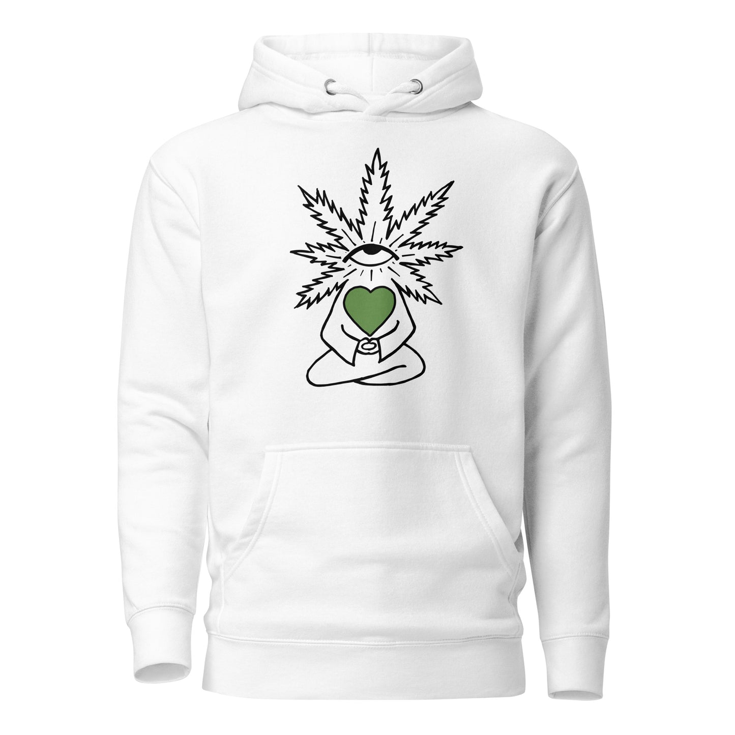 Plant with Green Heart and Eye | Unisex Hoodie