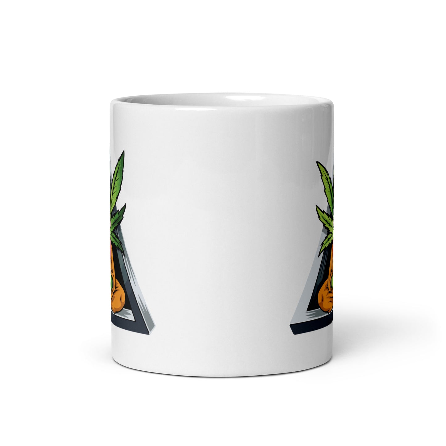 Cartoon Plant with Heart (Orange Robe) | Coffee Mug