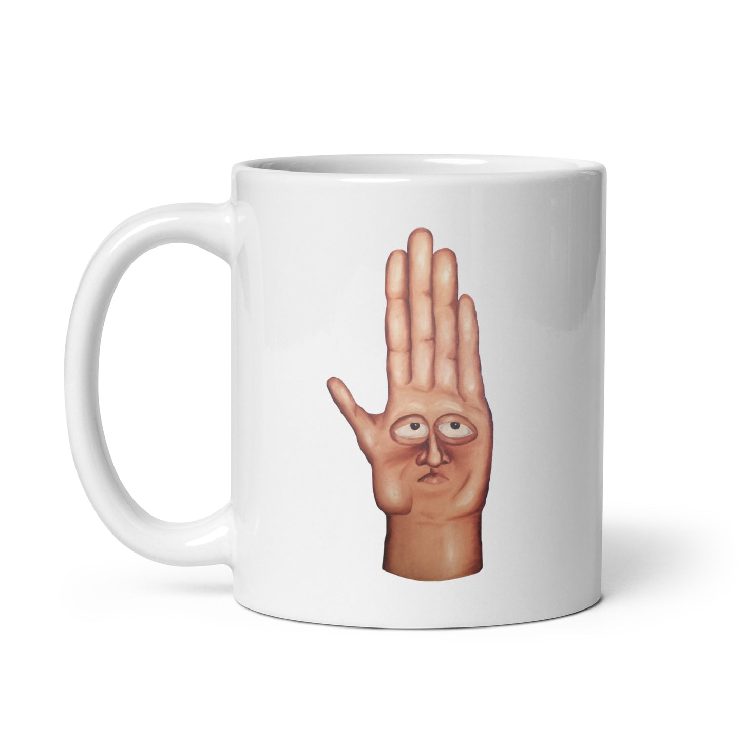 Hand with Eyes Painting | Coffee Mug