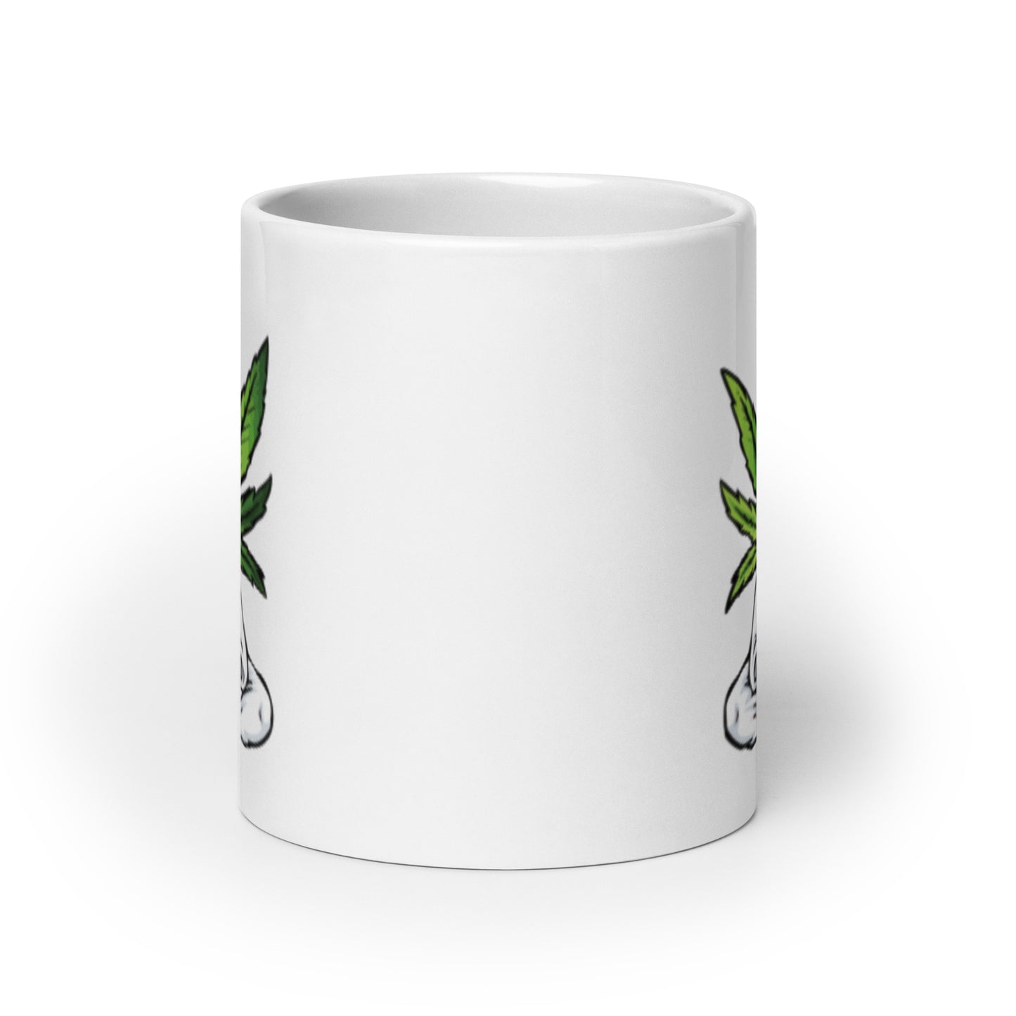 Cartoon Plant with Heart (White Robe) | Coffee Mug