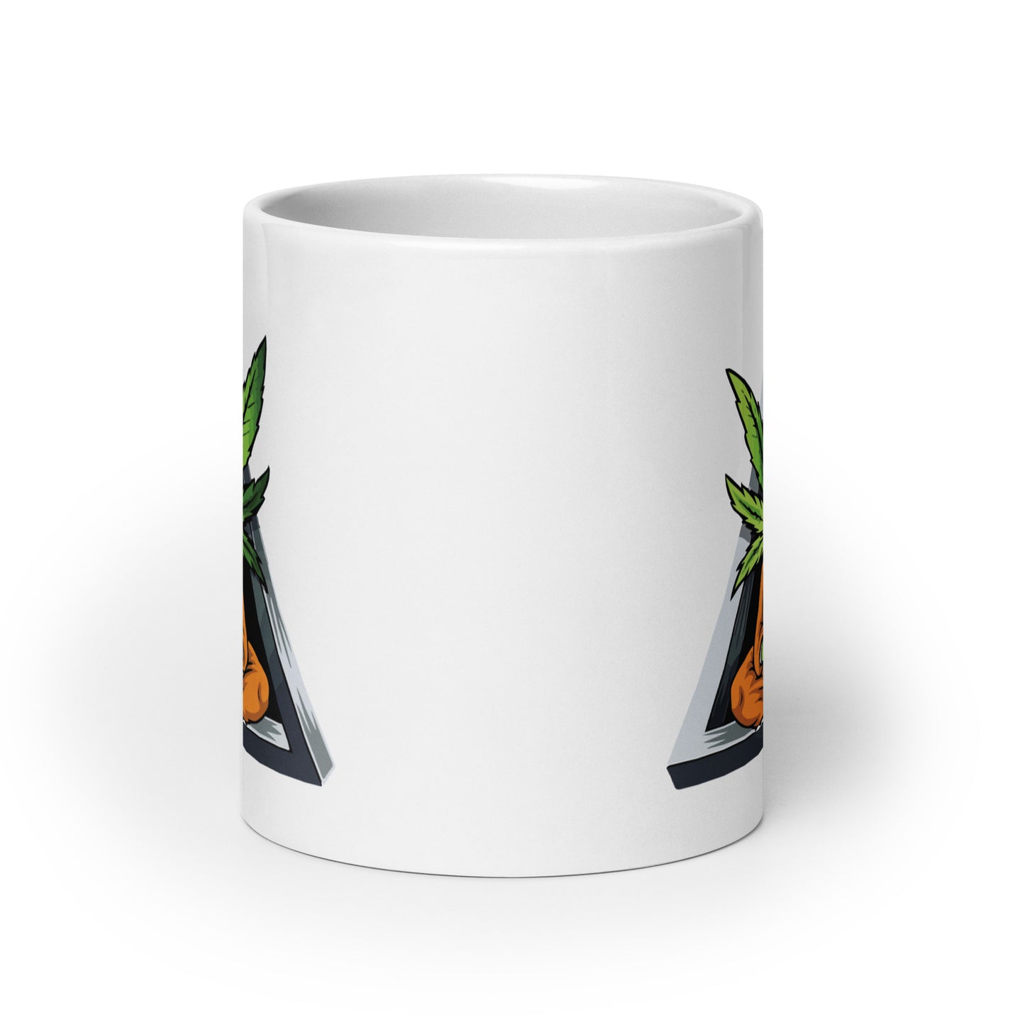 Cartoon Plant with Heart (Orange Robe) | Coffee Mug