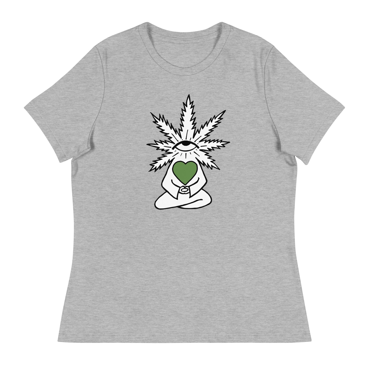 Plant with Green Heart and Eye | Women's T-Shirt