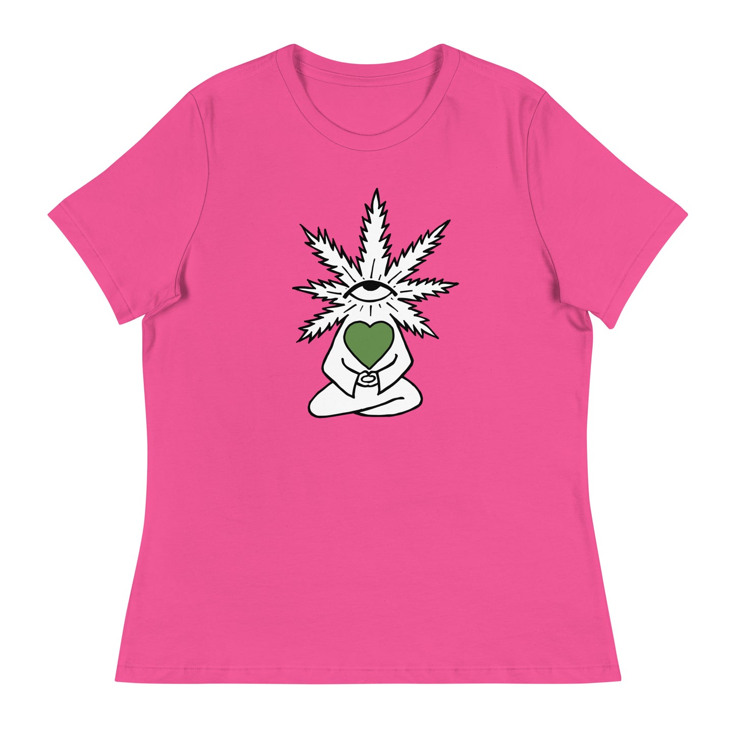 Plant with Green Heart and Eye | Women's T-Shirt