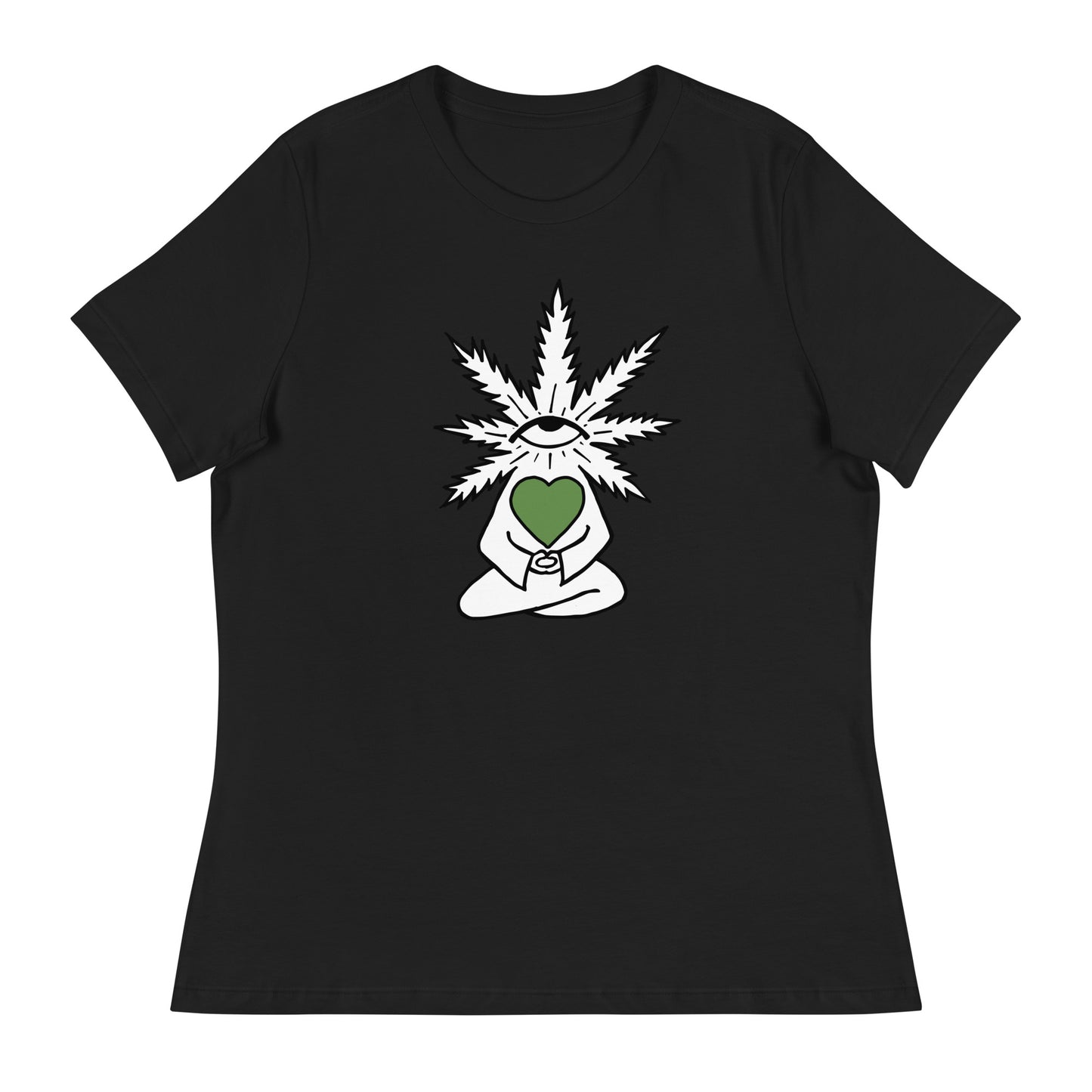 Plant with Green Heart and Eye | Women's T-Shirt