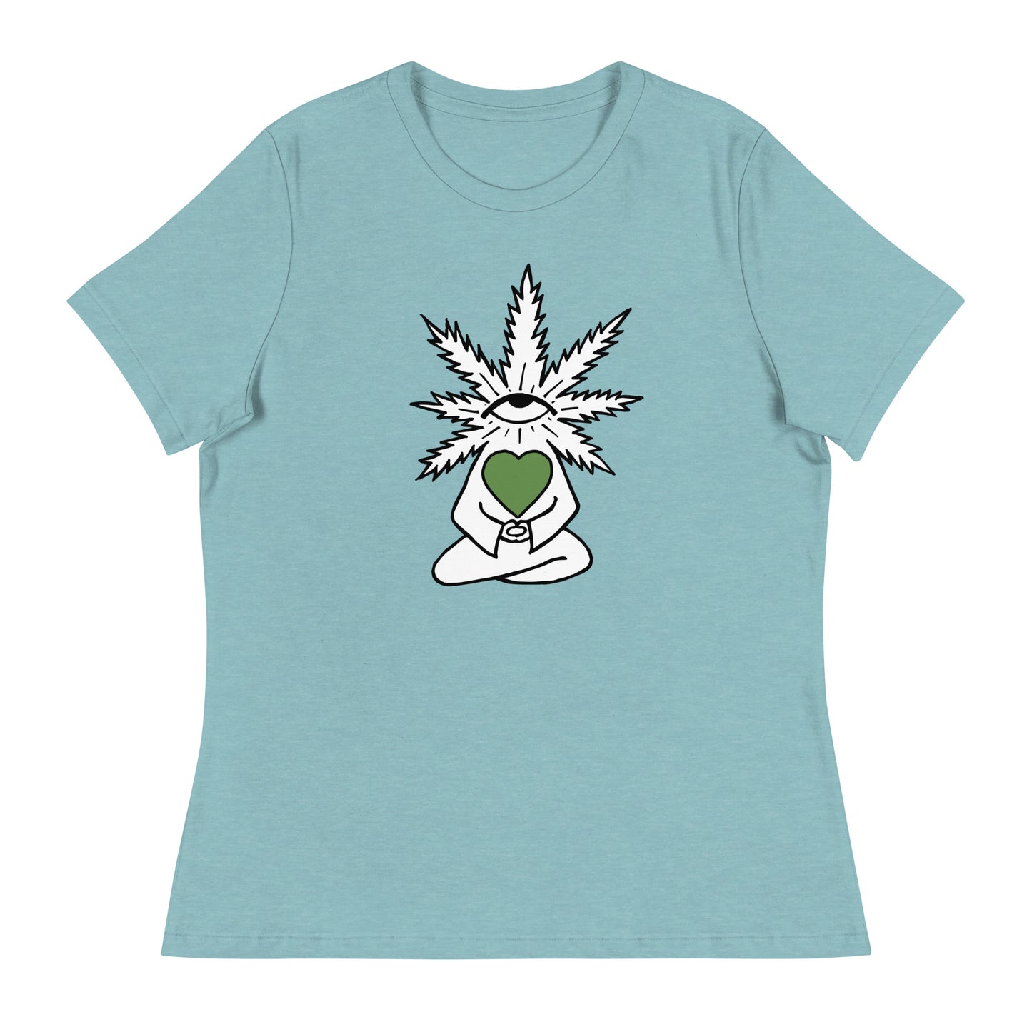 Plant with Green Heart and Eye | Women's T-Shirt