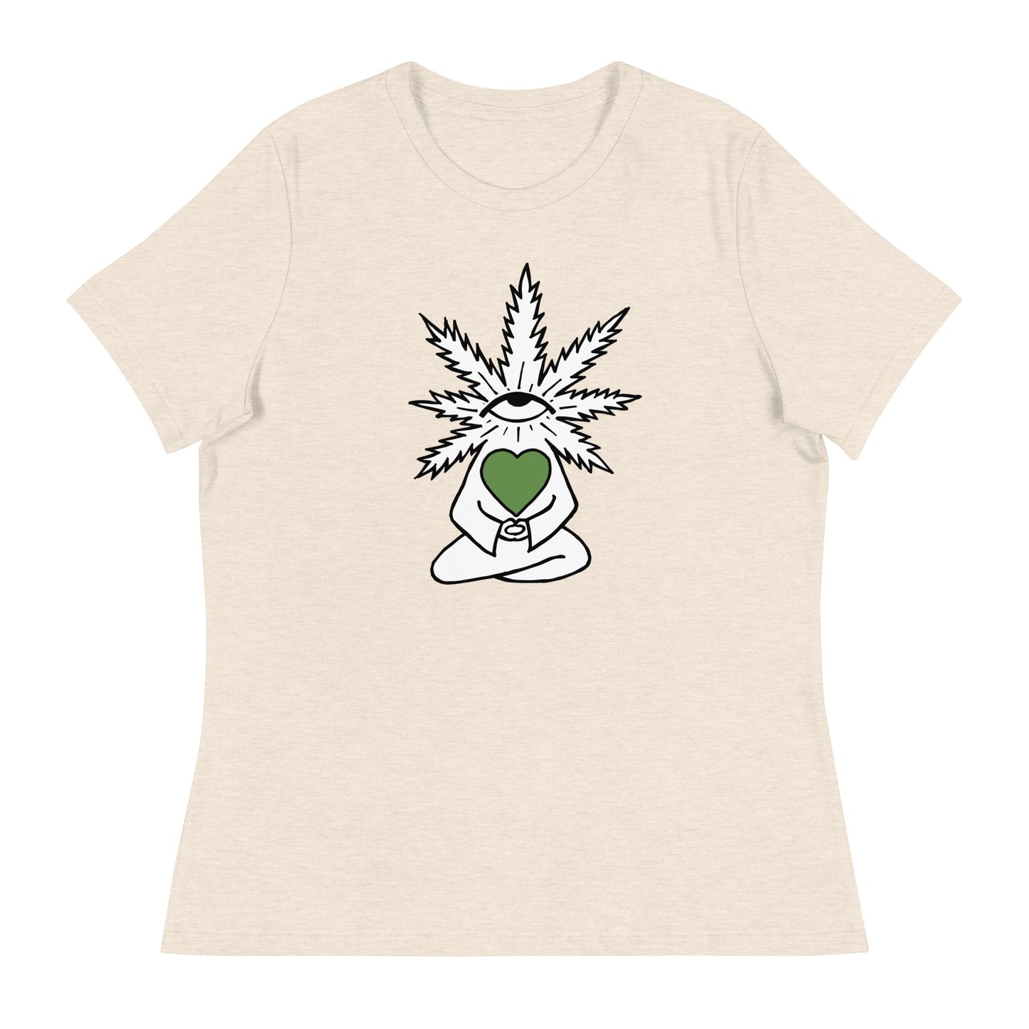 Plant with Green Heart and Eye | Women's T-Shirt