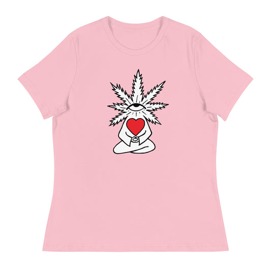 Plant with Red Heart and Eye | Women's T-Shirt