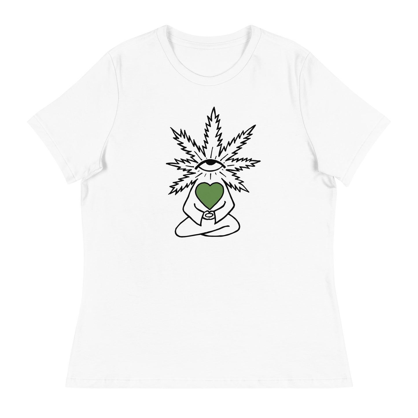 Plant with Green Heart and Eye | Women's T-Shirt